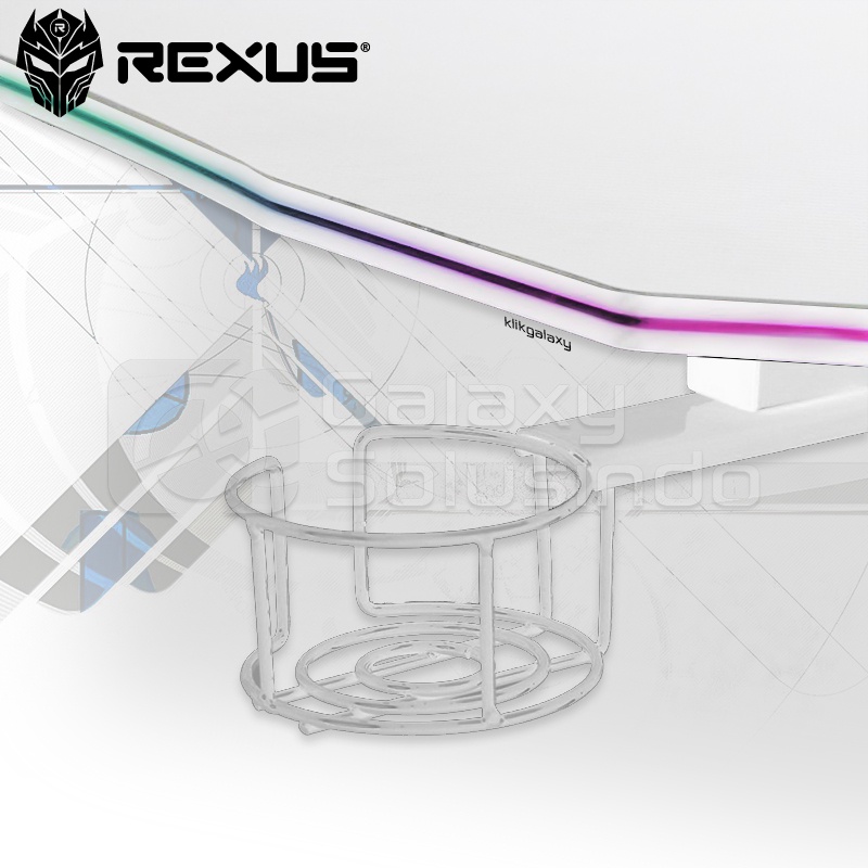 Rexus DIRA RGB Gaming Desk - White