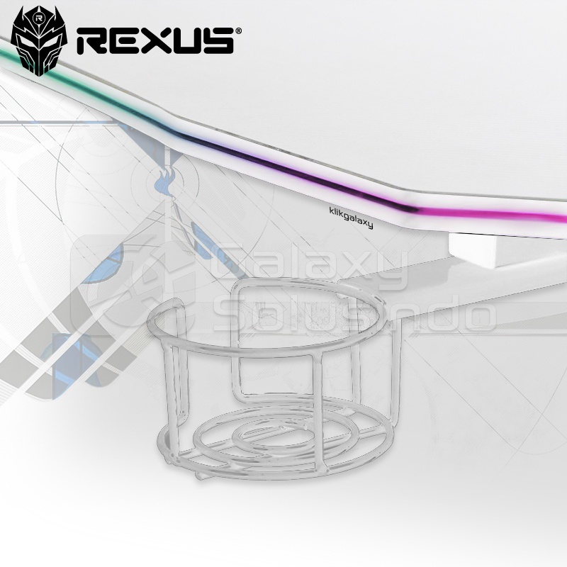 Rexus DIRA RGB Gaming Desk - White