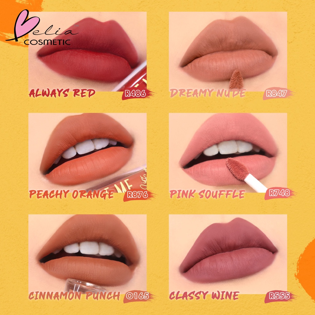 DAZZLE ME Ink-Licious Lip Tint BPOM | Mousse Lip Cream | Velvet Matte Lip Cream | Lip Series | Lip Color