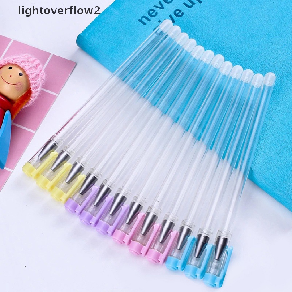 (lightoverflow2) Pulpen Gel Transparan Bisa Dihapus Model Minimalis