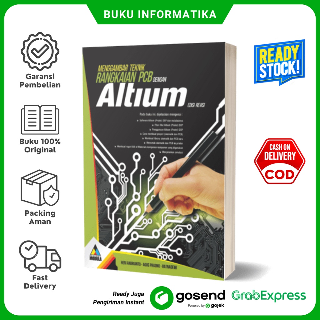Jual Buku Menggambar Teknik Rangkaian PCB Dengan Altium (Edisi Revisi