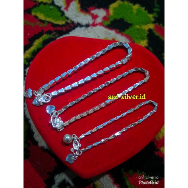 Gelang Padi perak murni