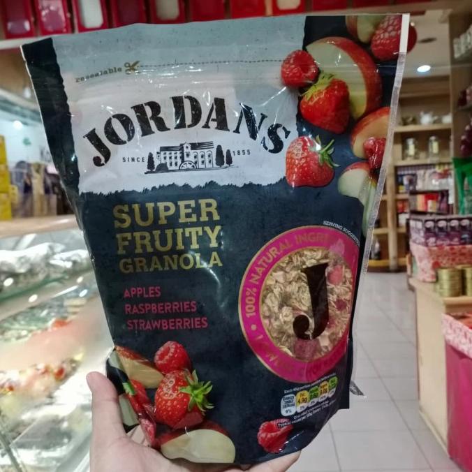 

jordans granola super fruity 550 g granola dengan buah buahan