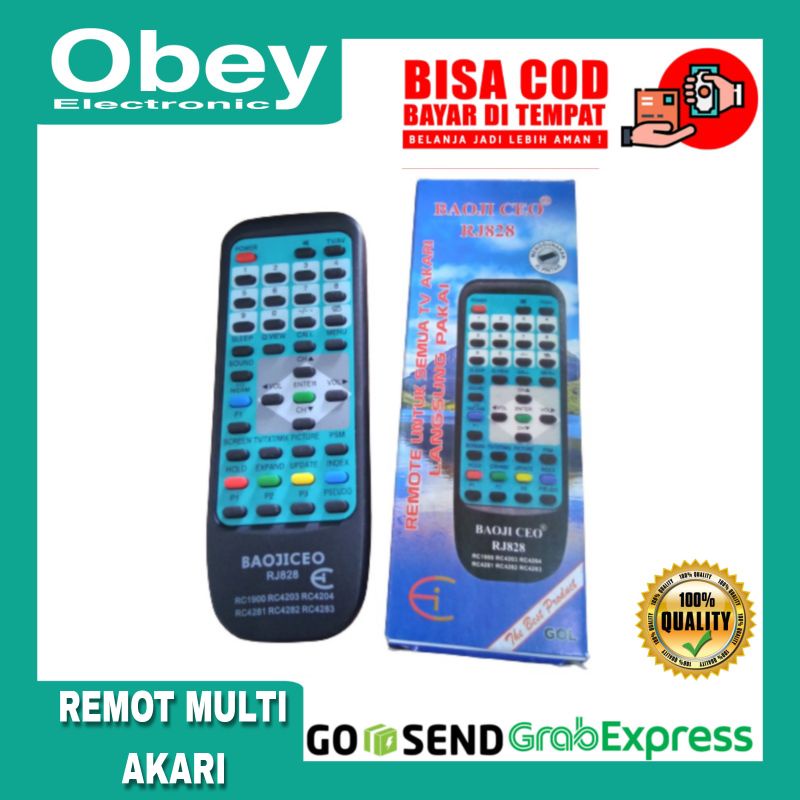 REMOT TV AKARI MULTI TABUNG