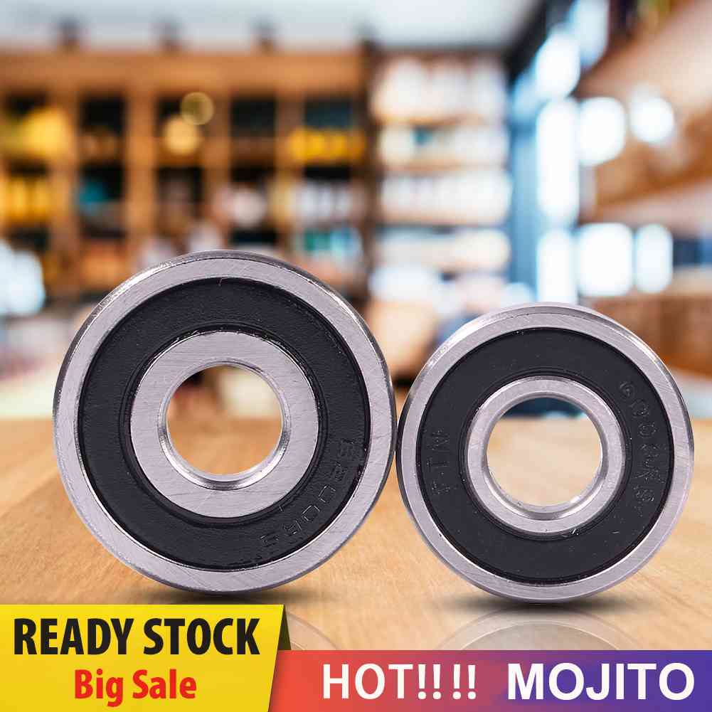 2pcs Bearing Depan / Belakang Solid 6000 / 6200 Untuk Sepeda MTB