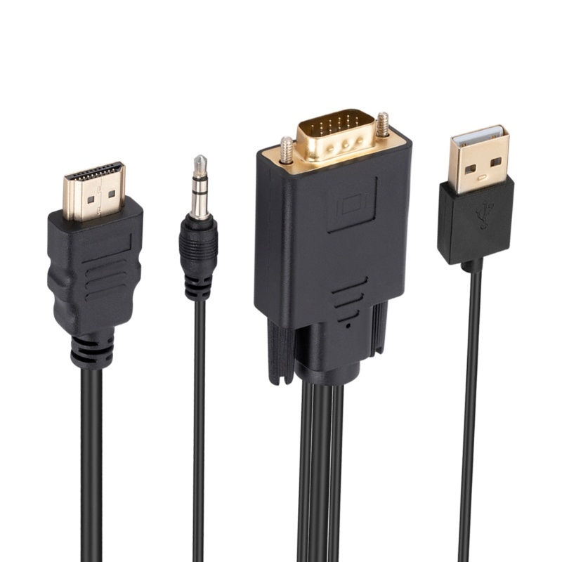 Btsg Kabel VGA Ke 6Feet (Pria Ke Male) Dengan Konektor Untuk Monitor Komputer, Desktop, Laptop