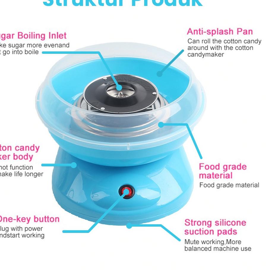 Promosi Spesial--Mesin Gulali Kapas Alat Pembuat Arum Manis Mesin Permen Kapas Cotton Candy Maker Ma