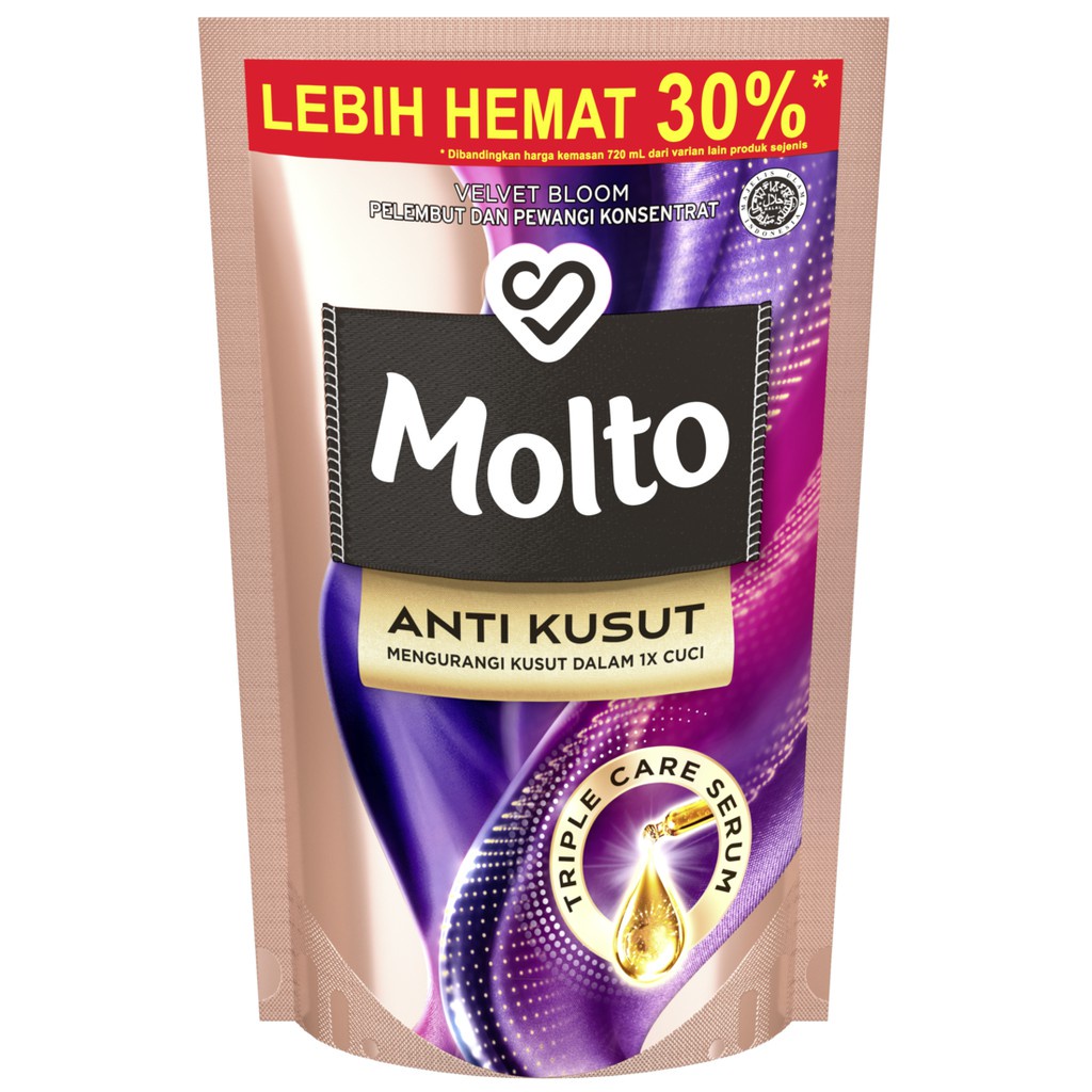 MOLTO ANTI KUSUT VELVET BLOOM POUCH 680ML