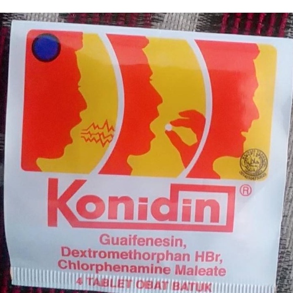 KONIDIN TABLET BATUK ALERGI FLU PILEK BRONKITIS per Strip isi 4 Tablet
