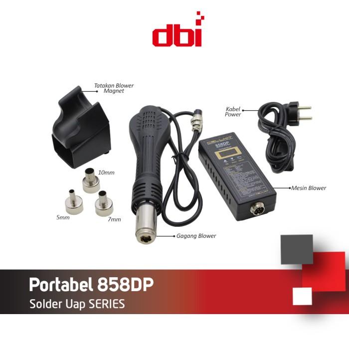 BLOWER - SOLDER UAP - HOT AIR GUN PORTABLE DIGITAL CELLKIT 858DP