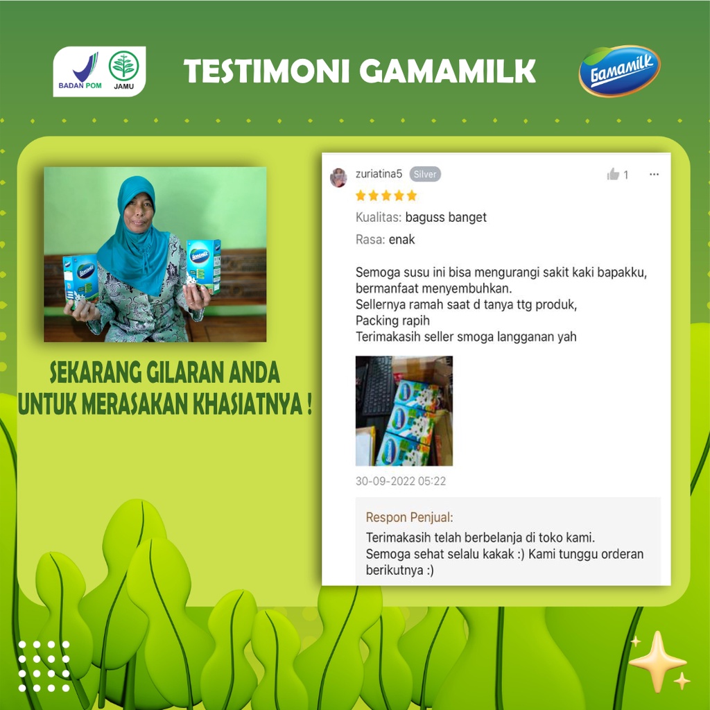 (2 BOX) Gamamilk Susu Etawa Solusi Atasi Nyeri Lutut, Nyeri Sendi, Asam Urat, Rematik dengan Herbal Pilihan