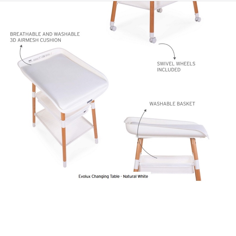 Childhome Evolux Changing Table - Baby Changing Diapers Station Table Tempat Ganti Popok Baby Meja Ganti Popok Bayi