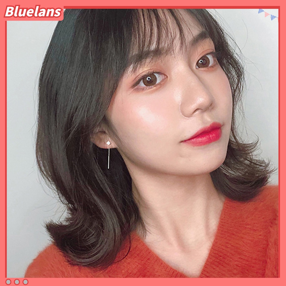 Bluelans Fashion Women Small Geometric Cube Long Dangle Chain Earrings Party Jewelry