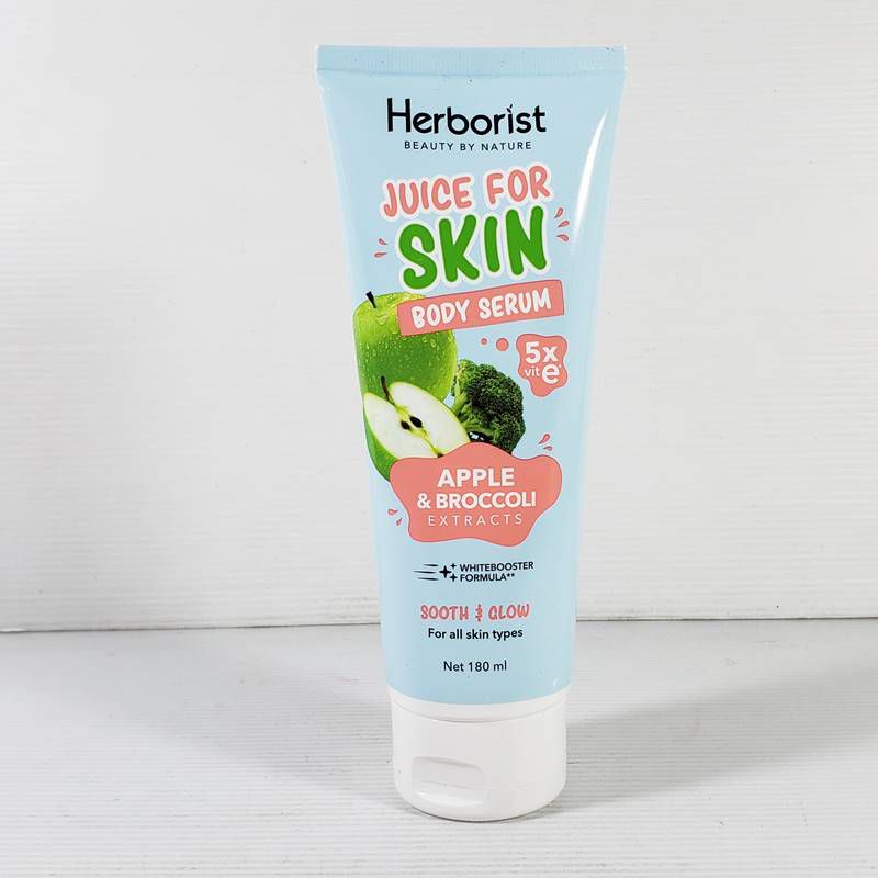 Herborist body serum Apple &amp; Broccoli extracts 180ml / Herborist Juice For Skin Body Serum Apple &amp; Broccoli - 180ml