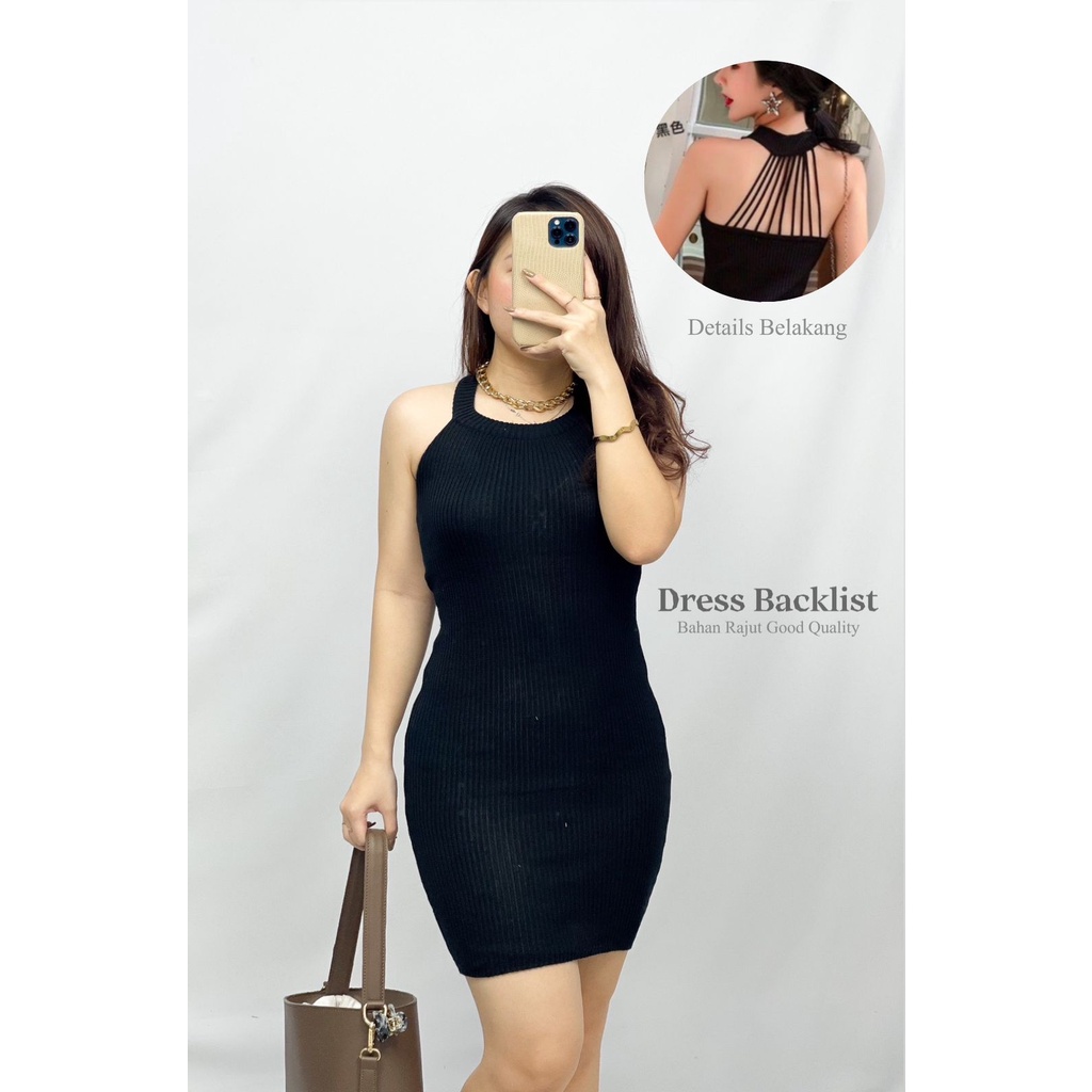 Toply shop Dres wanita rajut bodycon / Dres rajut premium / rajut strech