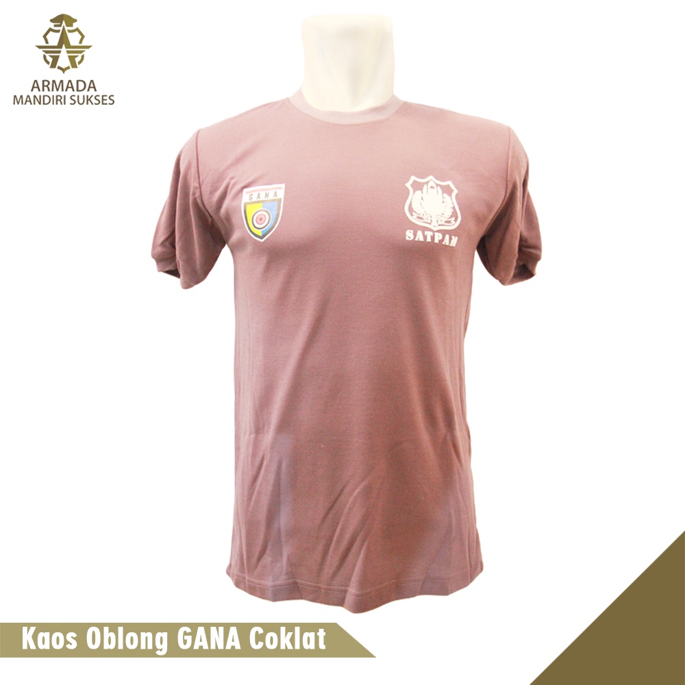 Kaos Security Logo Gana Coklat - Kaos Security Gana Logo