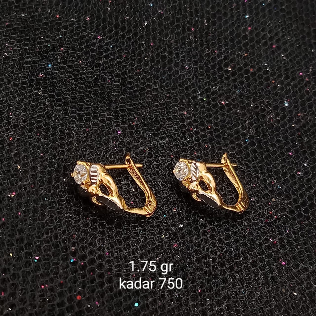 Anting emas 17K - 1.75 gr kadar 750 - 3731