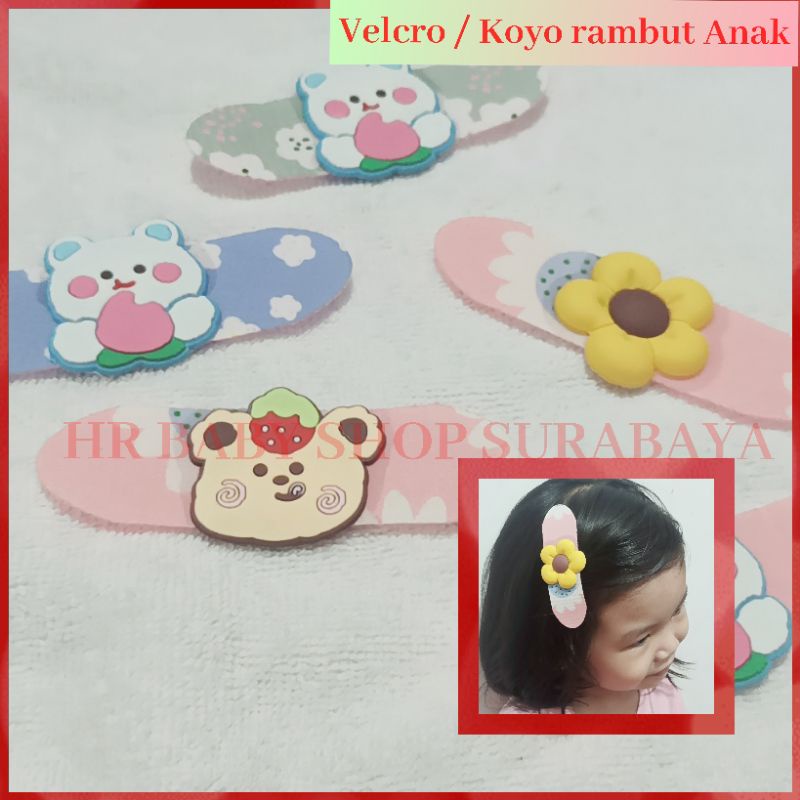 Velcro Rambut / Koyo Rambut Anak / Jepit rambut anak Aksesoris rambut anak