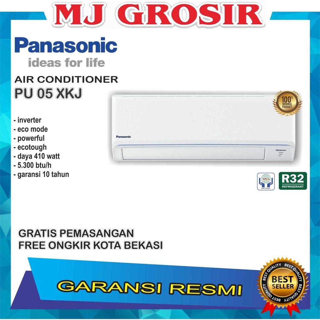 PANASONIC PU 5 XKJ 5XKJ 0.5PK 1/2 PK+ PASANG R410 LOW VOLTAGE INVERTER