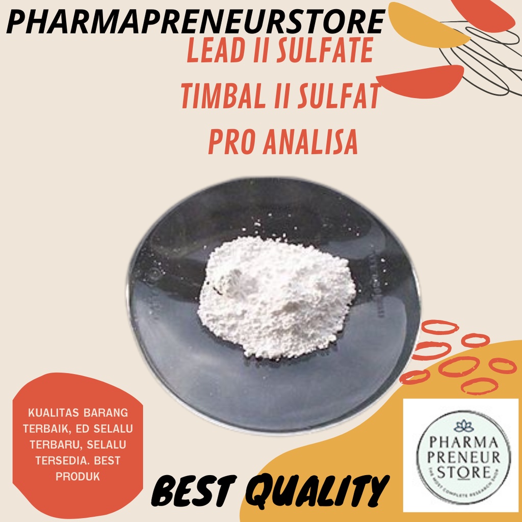 LEAD II SULFATE  / TIMBAL II SULFAT PRO ANALISA 10 GRAM MERCK BEST QUALITY