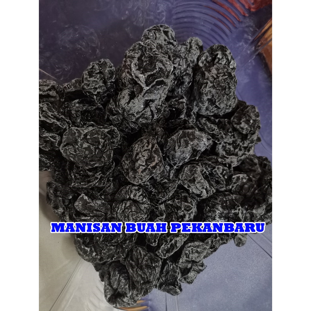 

Manisan Buah PLUM Kering HITAM Tanpa Biji 100 Gram