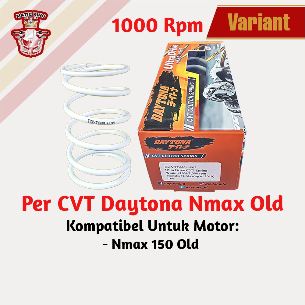 Per CVT Nmax Aerox Lexi New 155 B65  DAYTONA Racing 1000 RPM
