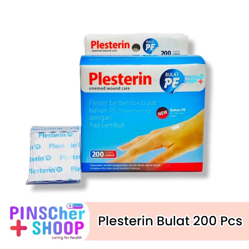 Plesterin Bulat Transparan Plester Bulat Cokelat Isi 200 Pcs