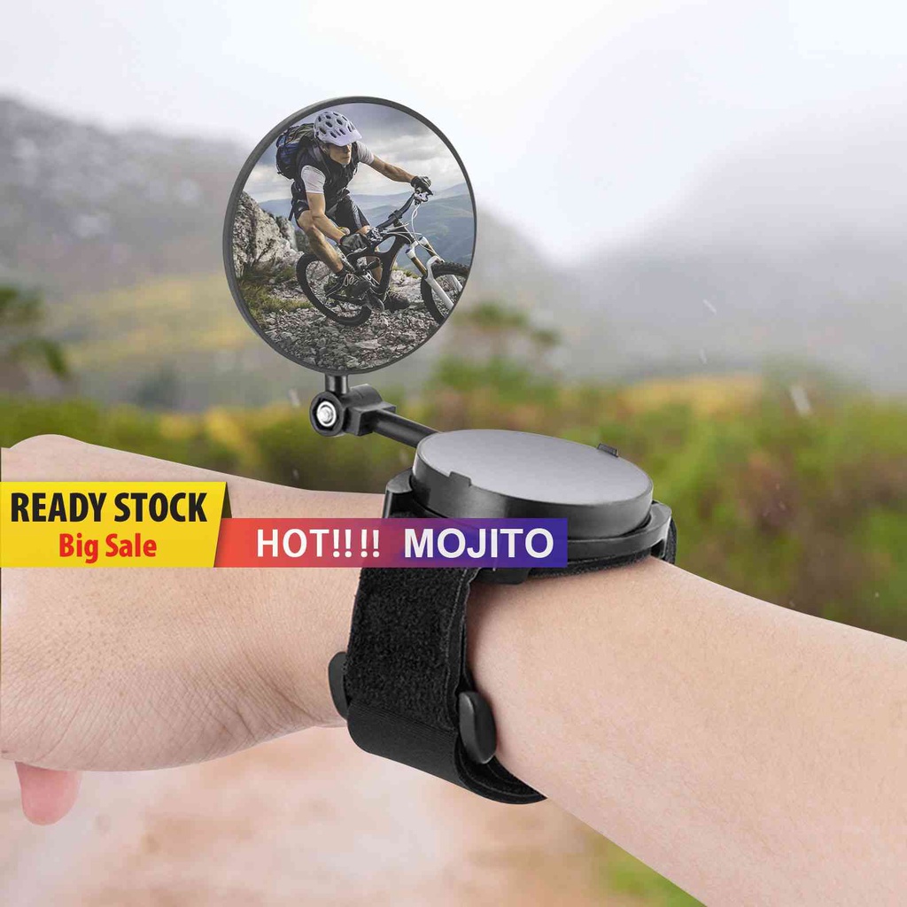 Kaca Spion Sepeda Dengan Strap Pergelangan Tangan Adjustable