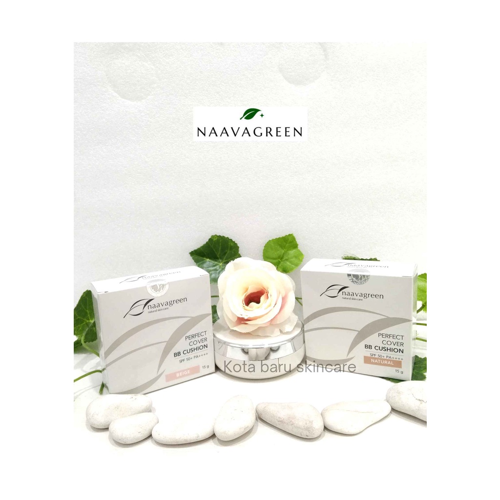 100% ORIGINAL NAAVAGREEN PERFECT COVER BB CUSHION- BB CUSHION NAVAGREEN