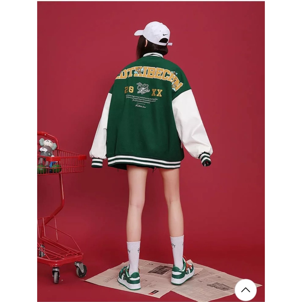 Sjf - Jaket Baseball Varsity 20XX - Jaket Varsity Baseball - Jaket Varsity Tebal - Varsity Jacket Wanita Terbaru Oversize - Varsity jaket pria wanita (M-XXL)