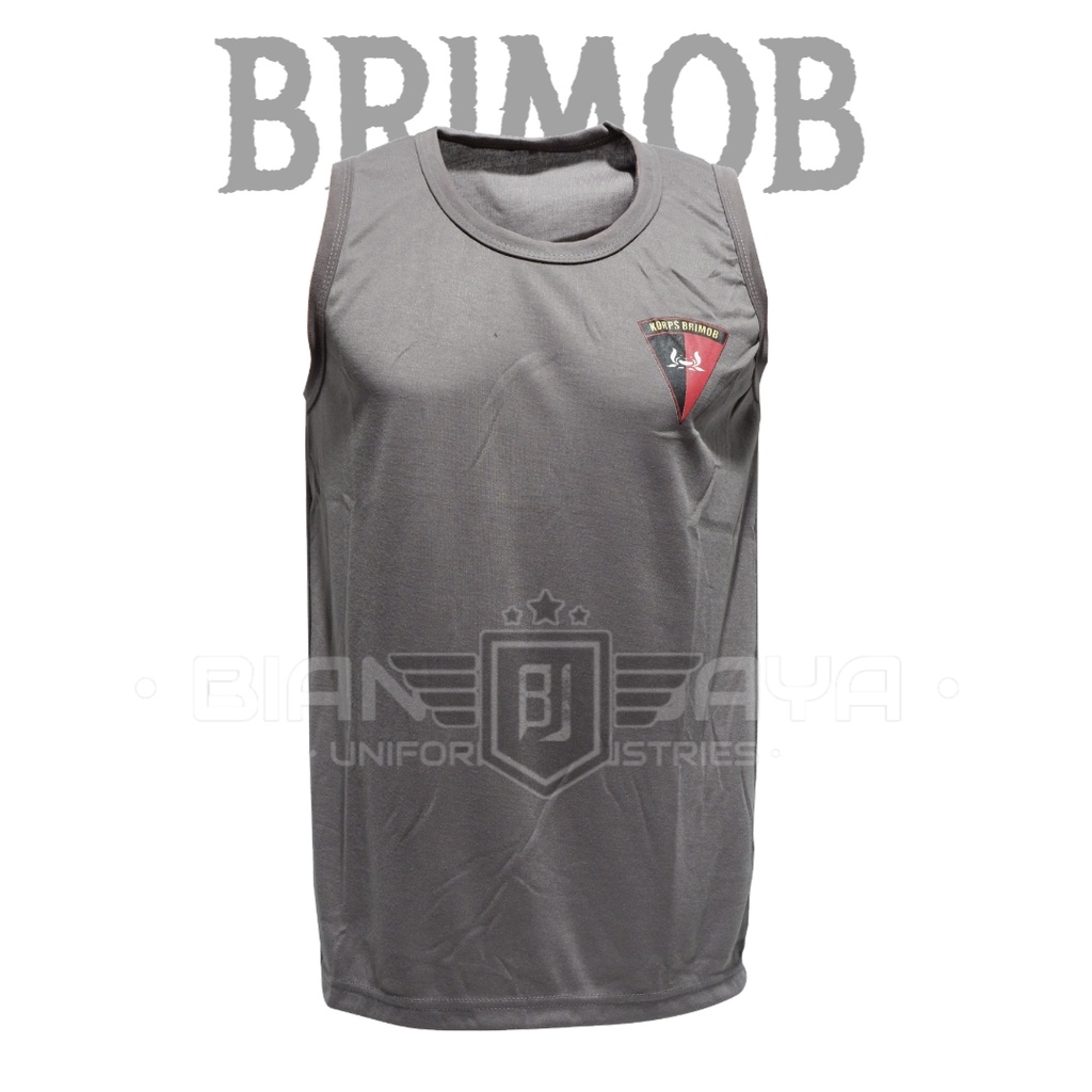 kaos dalam polisi kaos singlet brimob coklat loreng