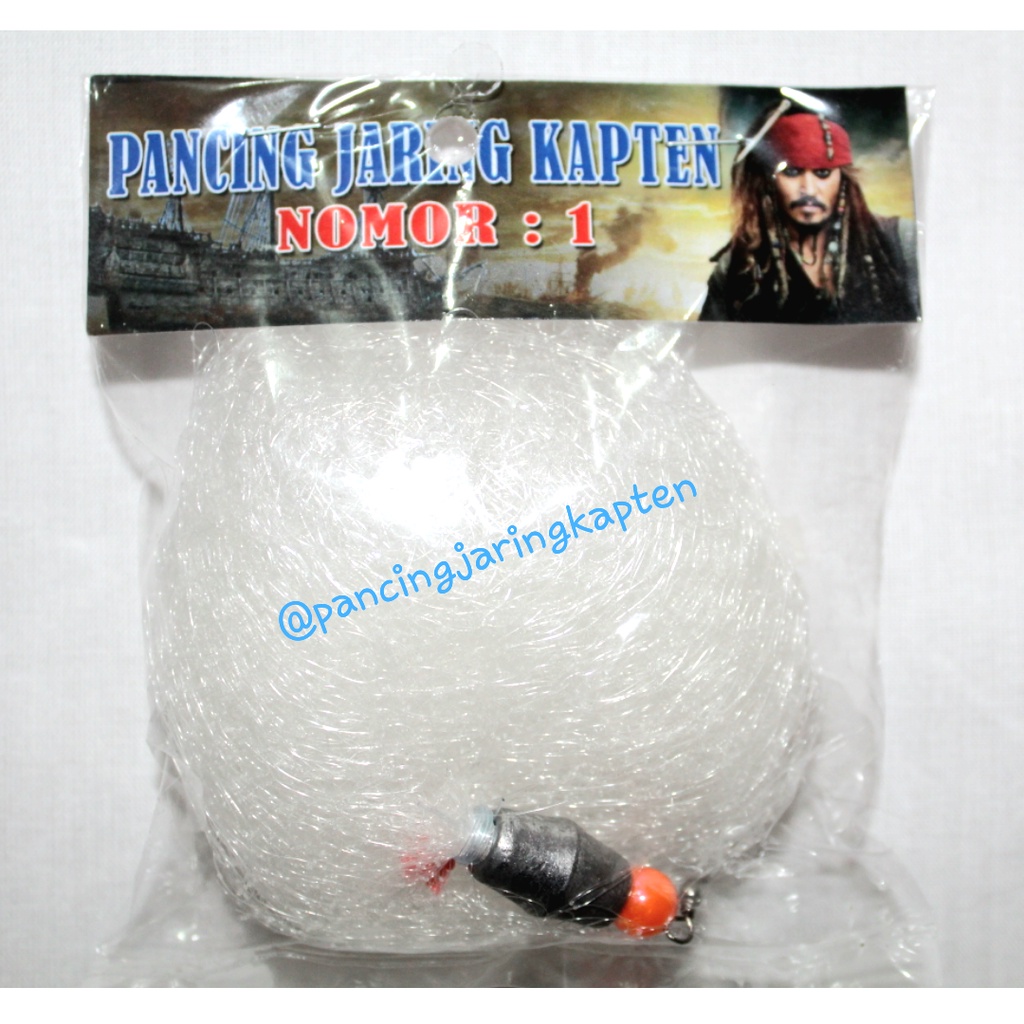 KAPTEN Pancing Jaring Bom Net Panjang 1.5 Meter Ikan Nila