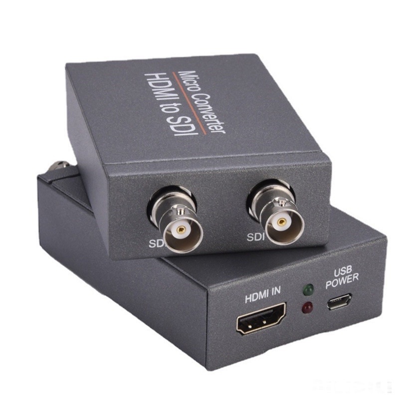 HDMI to SDI + SDI Converter FULL HD HDMI to SDI Adapter 2 SDI Output Audio Embedder Support 2.970 Gbit/s