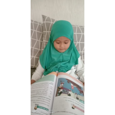 Bergo Anak Jersey Hijab Anak Bergo Balita Jersey Instan