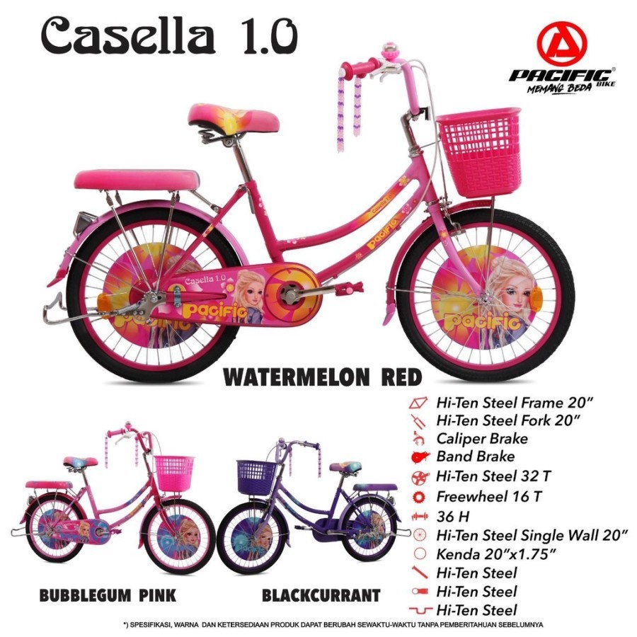 Sepeda Anak Pacific Mini Casella 1.0 20 inch Sepeda Anak Perempuan