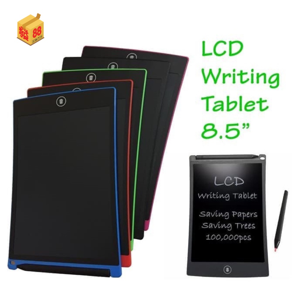8.5Inch Tablet Gambar Anak / ￼LED Writing Drawing Tablet Board / Alat Tulis Papan Gambar Anak dengan Pen Layar Digital Sekolah Mainan Lukisan Edukasi