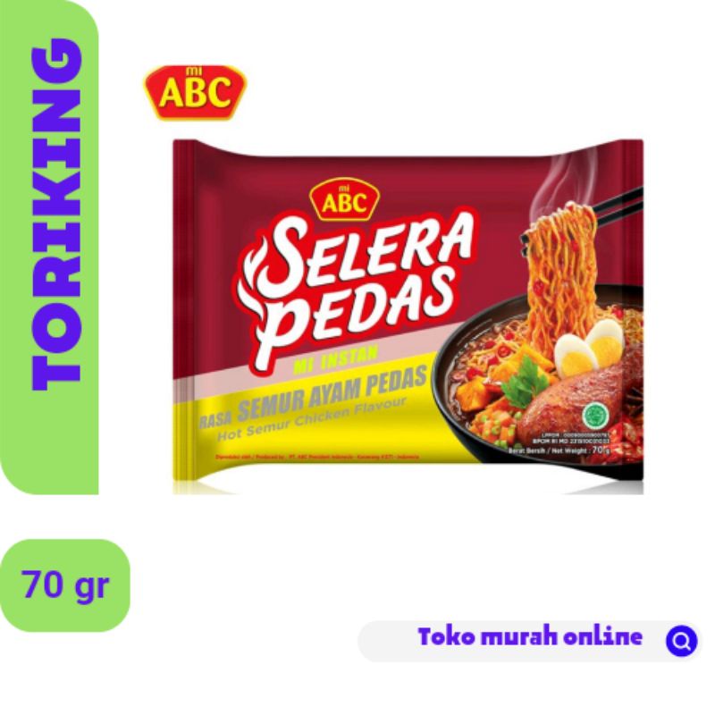

MIE ABC SELERA PEDAS SEMUR AYAM