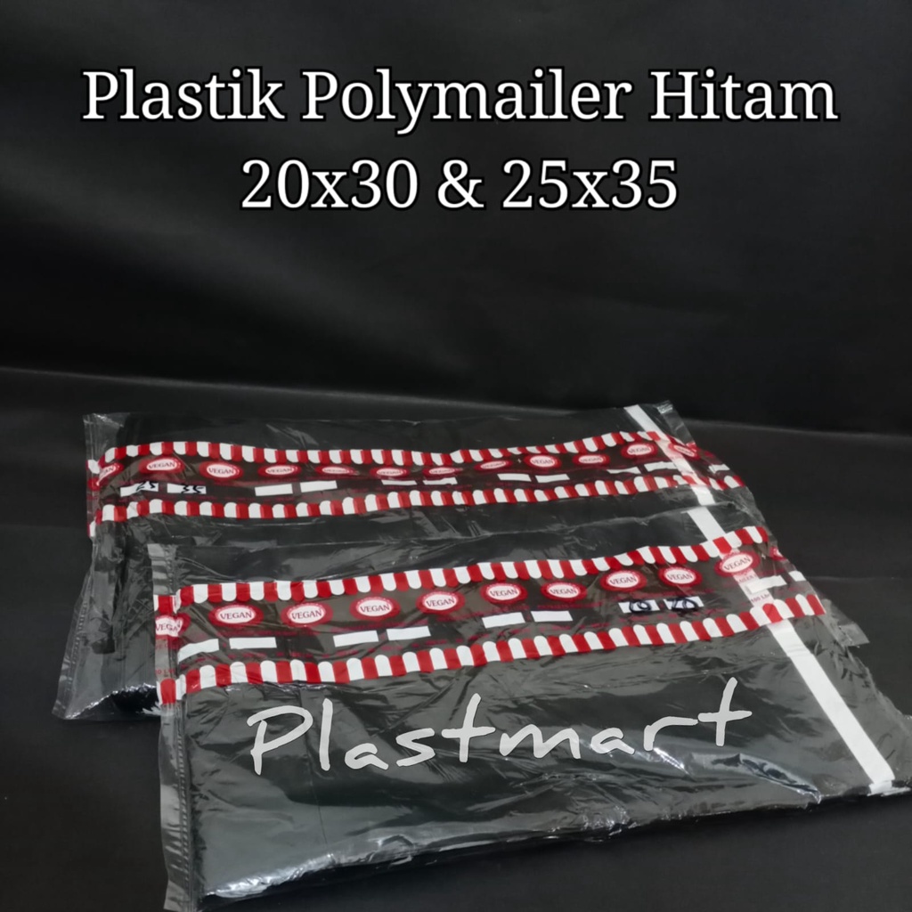 

Plastik POLYMAILER HITAM / Plastik Packing @100lbr
