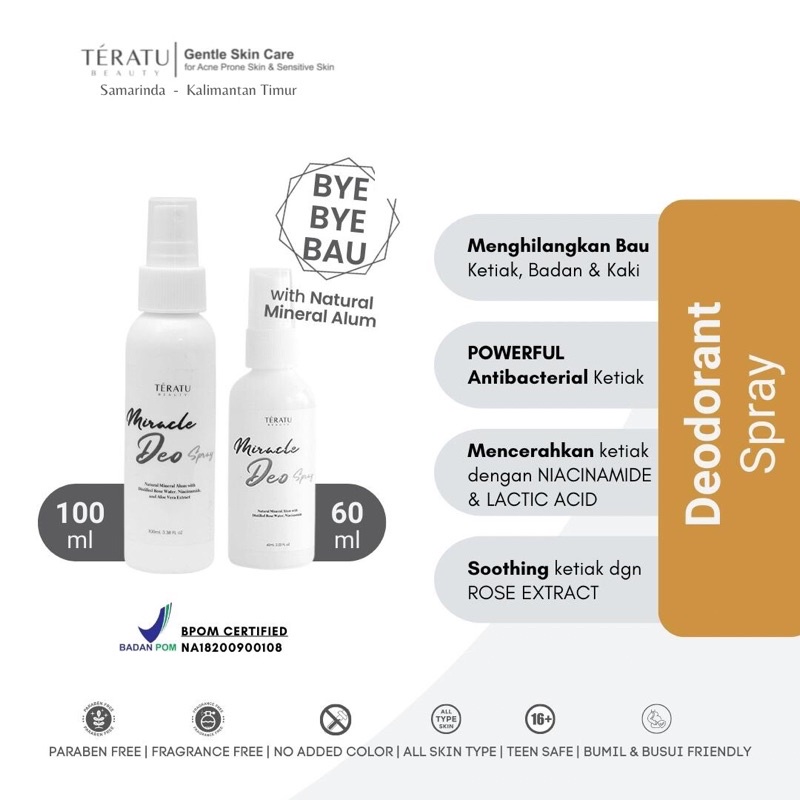 Teratu Beauty Miracle Deo Spray Deodorant
