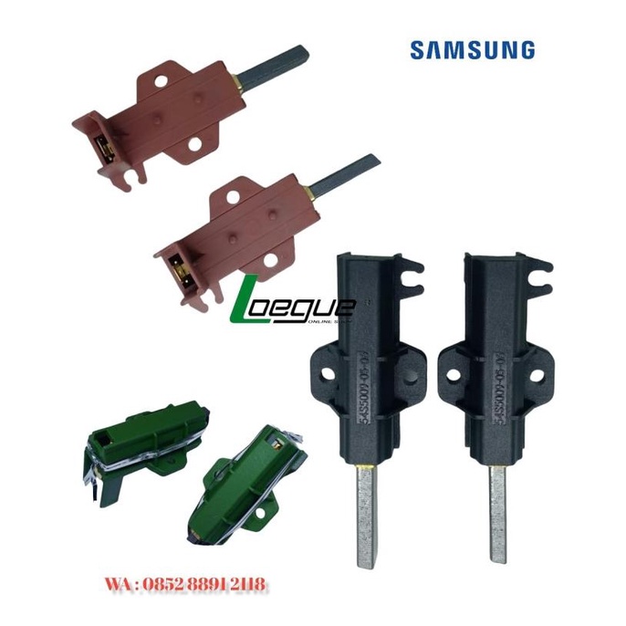 Carbon Brush Dudukan L Merah Mesin Cuci Electrolux Samsung dll