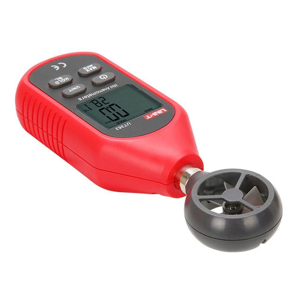 Solighter Anemometer UNI-T UT363 LCD Display Presisi Tinggi Air Flow Speed Pengukur Angin