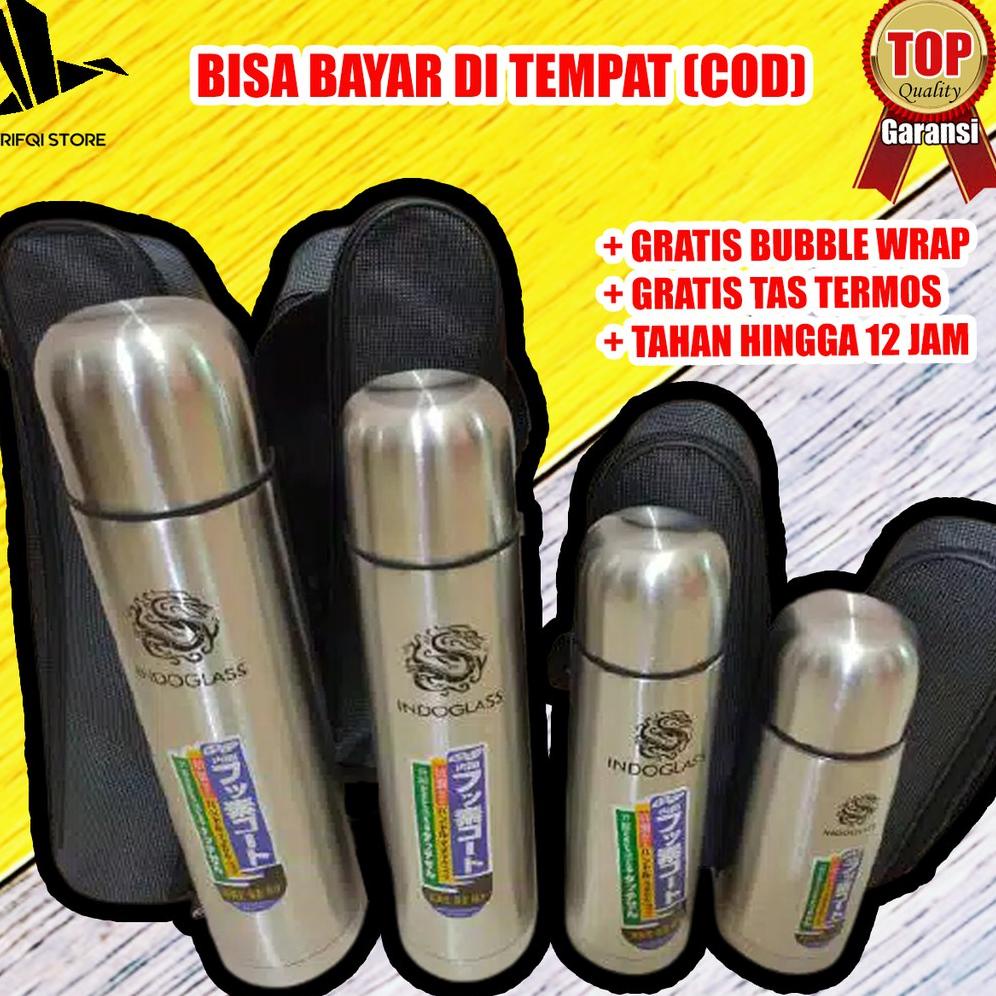TERMOS TREMOS STAINLESS STEEL 350 500 750 1000 ML FREE TAS TERMOS AIR PANAS ES KECIL MINI POLOS TERL