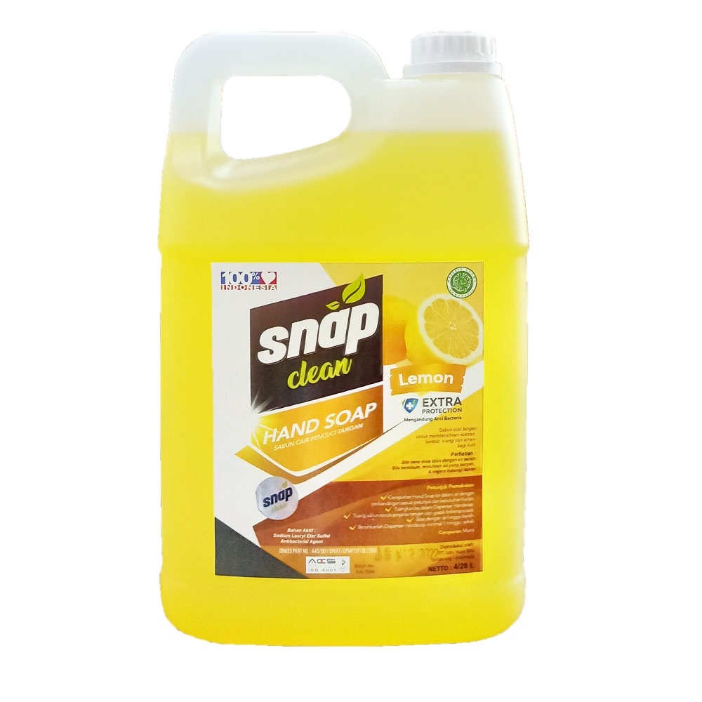 Sabun Cuci Tangan Hand Soap Handwash Snap Clean 4 Liter Instant Sameday