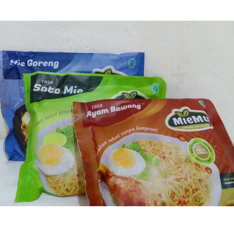 

9.9 ✨Promo✨ 6 pcs Mie instan diet sehat tanpa MSG MieMu gluten free Bundel tiga rasa !!