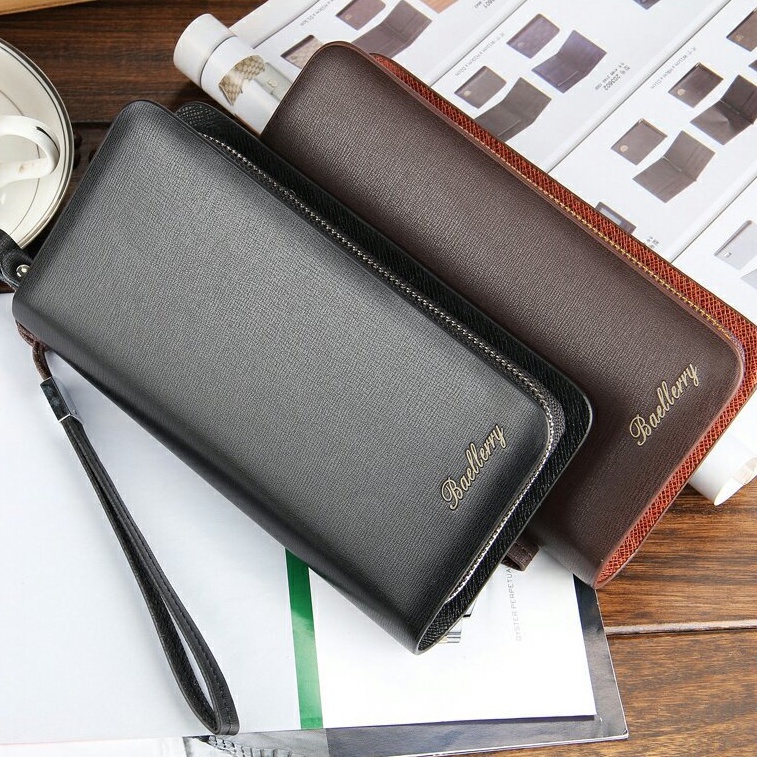 BAELLERRY S1138 Dompet Pria Panjang Bahan Kulit PU Leather Premium WATCHKITE WKOS