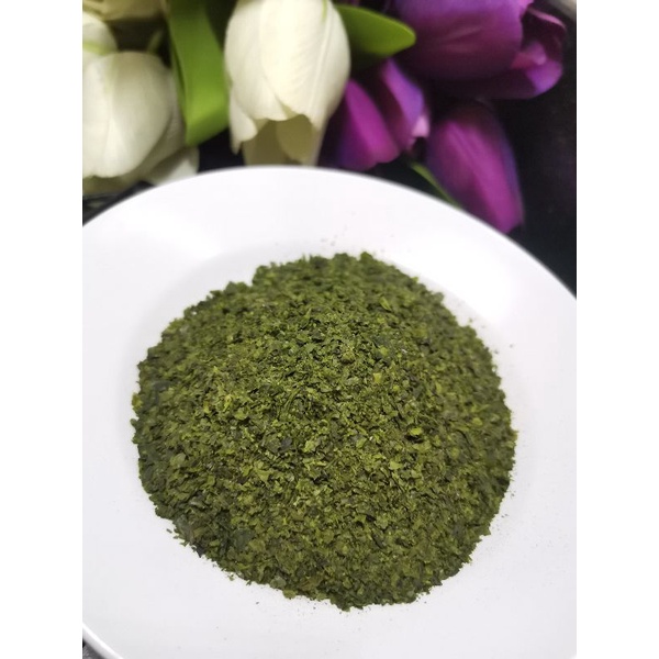 

aonori agak kasar /nori/ seaweed flakes/ rumput laut hancuran agak kasar