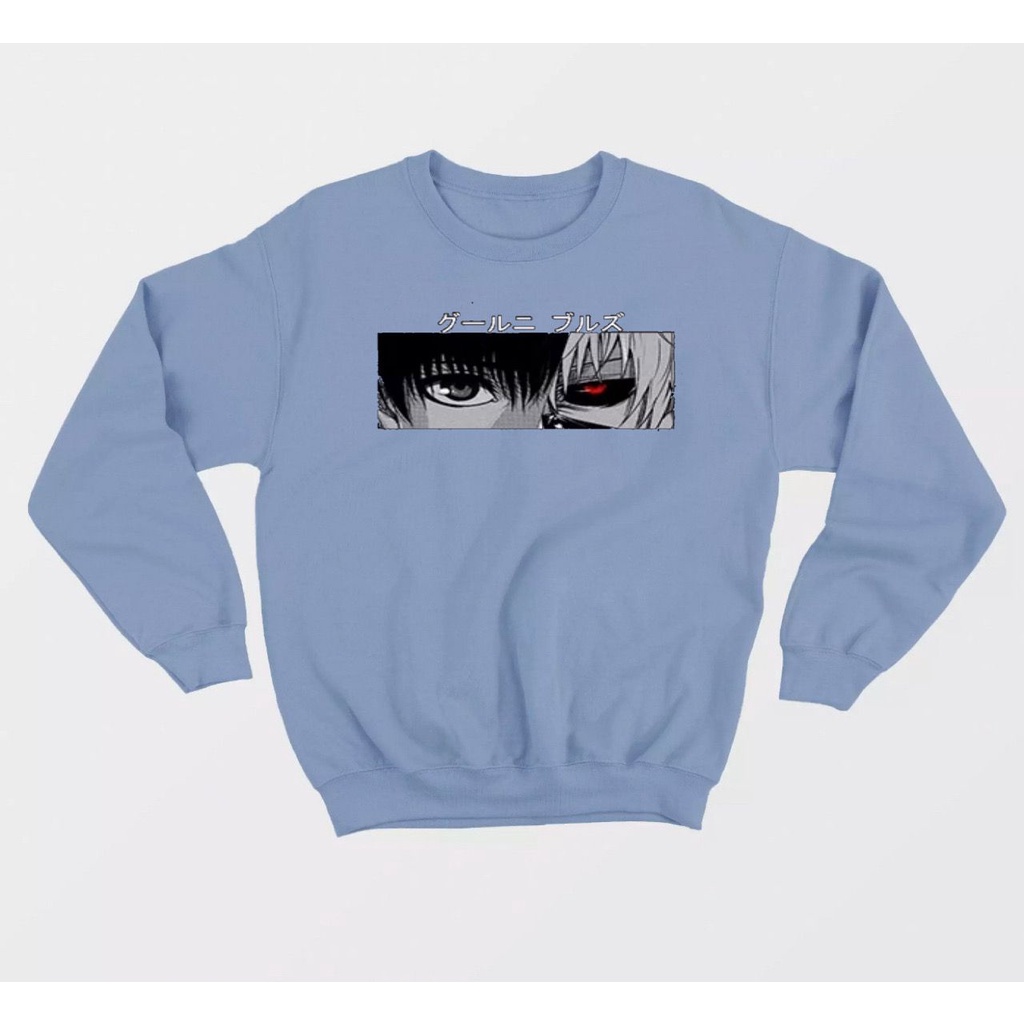 SWEATER CREWNECK UNISEX ANIME TOKYO GHOUL BAHAN FLEECE