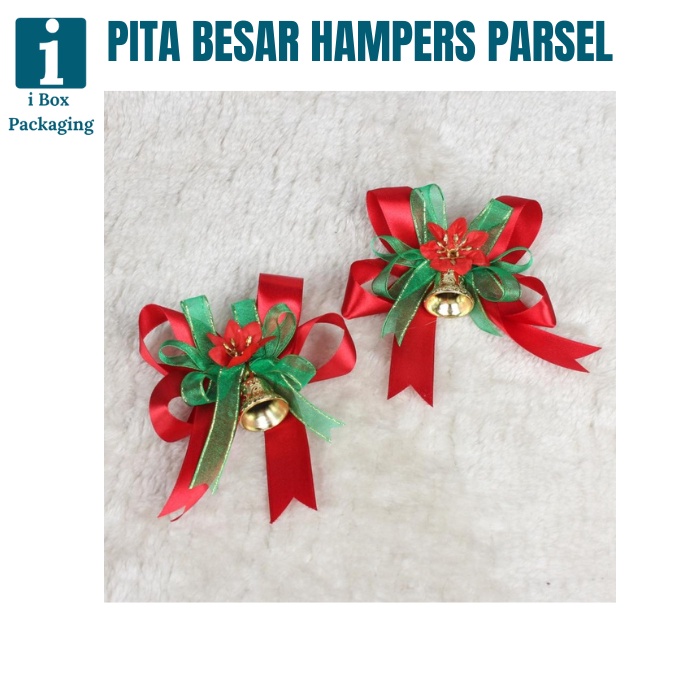 

[ 5pcs ] Pita Hampers Parcel Natal Pita Kotak Kado Besar Hadiah Pita Jadi Hiasan Aksesoris Merry Christmas - P01