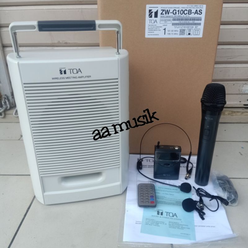 SPEAKER PORTABLE BLUETOOTH TOA ZW-G10C ORIGINAL
