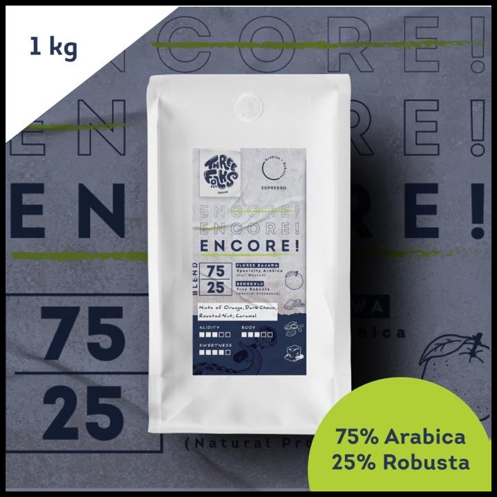 

Kopi Encore! 75/25 Blend 1Kg Three Folks | Kopi Susu Espresso Blend